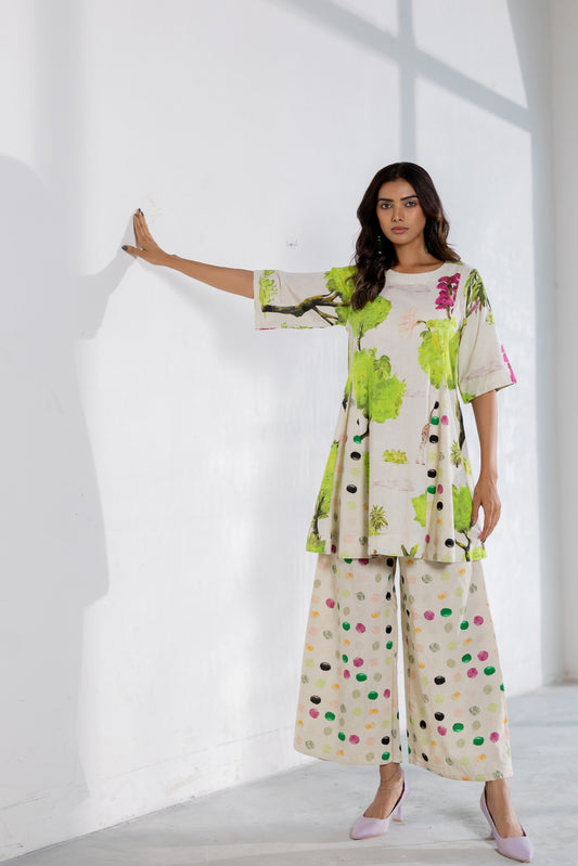 Verdant Safari Polka Co-Ord