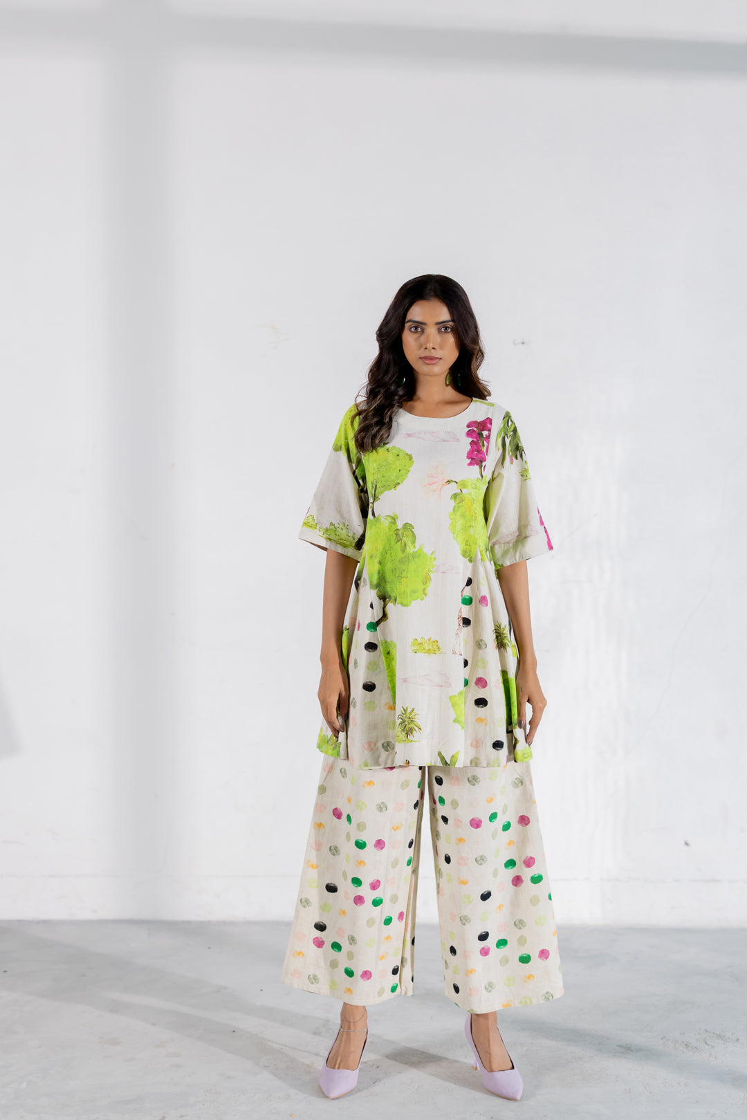 Verdant Safari Polka Co-Ord