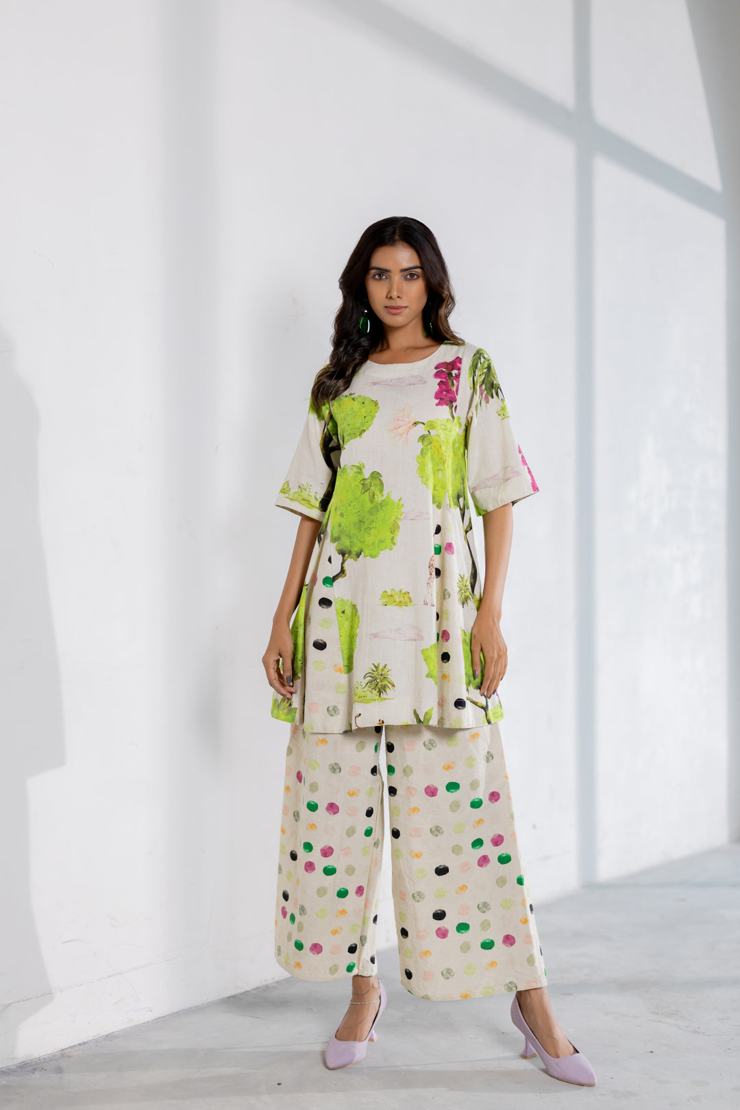 Verdant Safari Polka Co-Ord