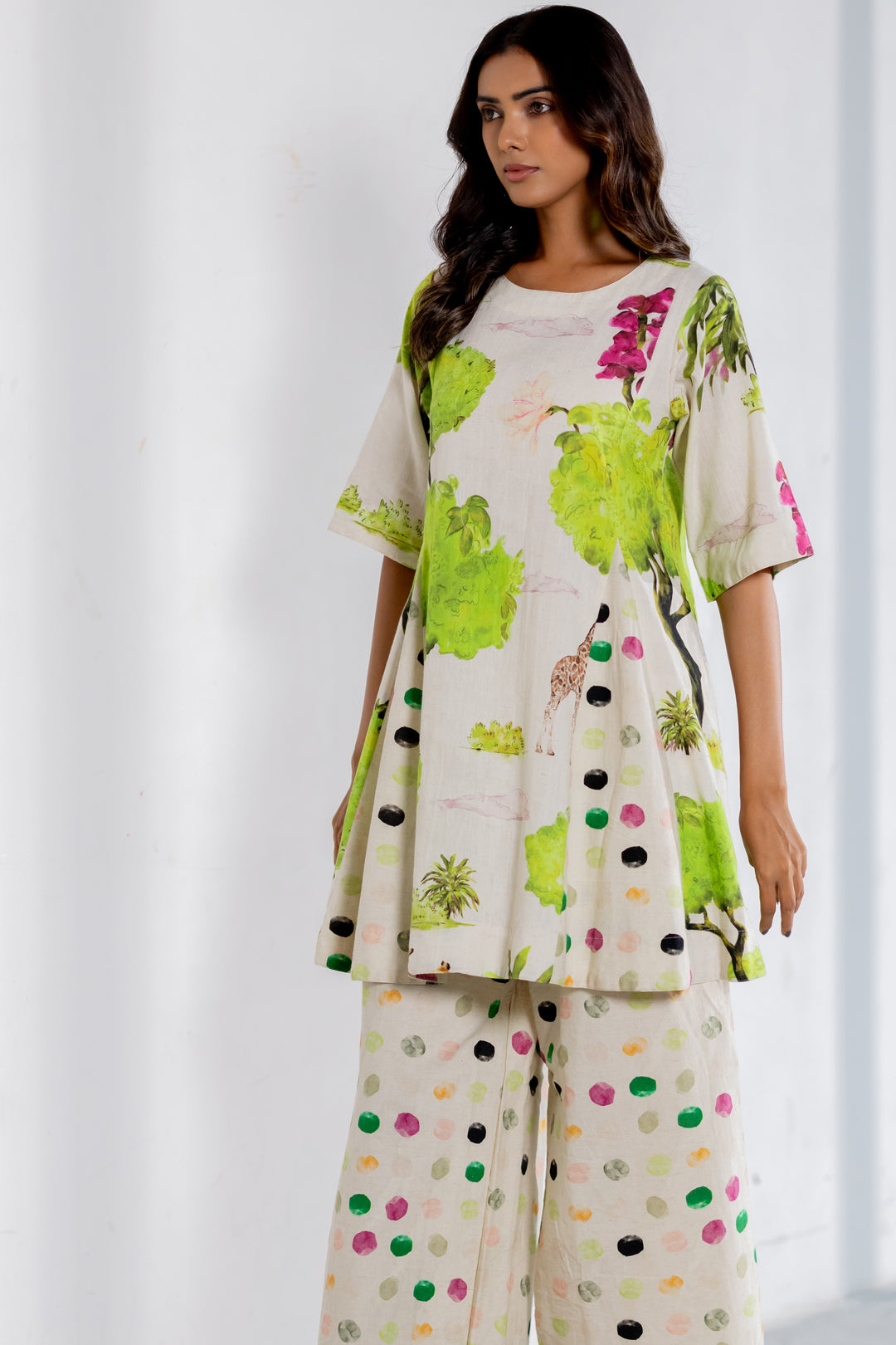 Verdant Safari Polka Co-Ord