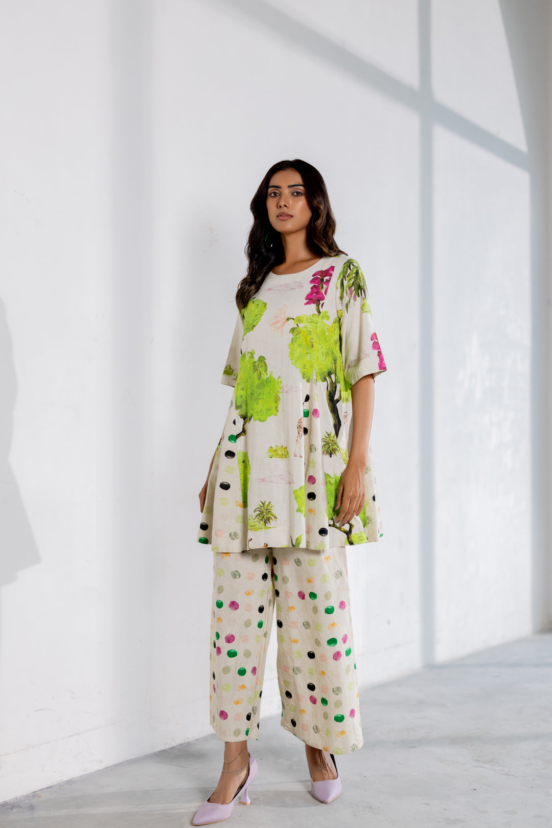 Verdant Safari Polka Co-Ord
