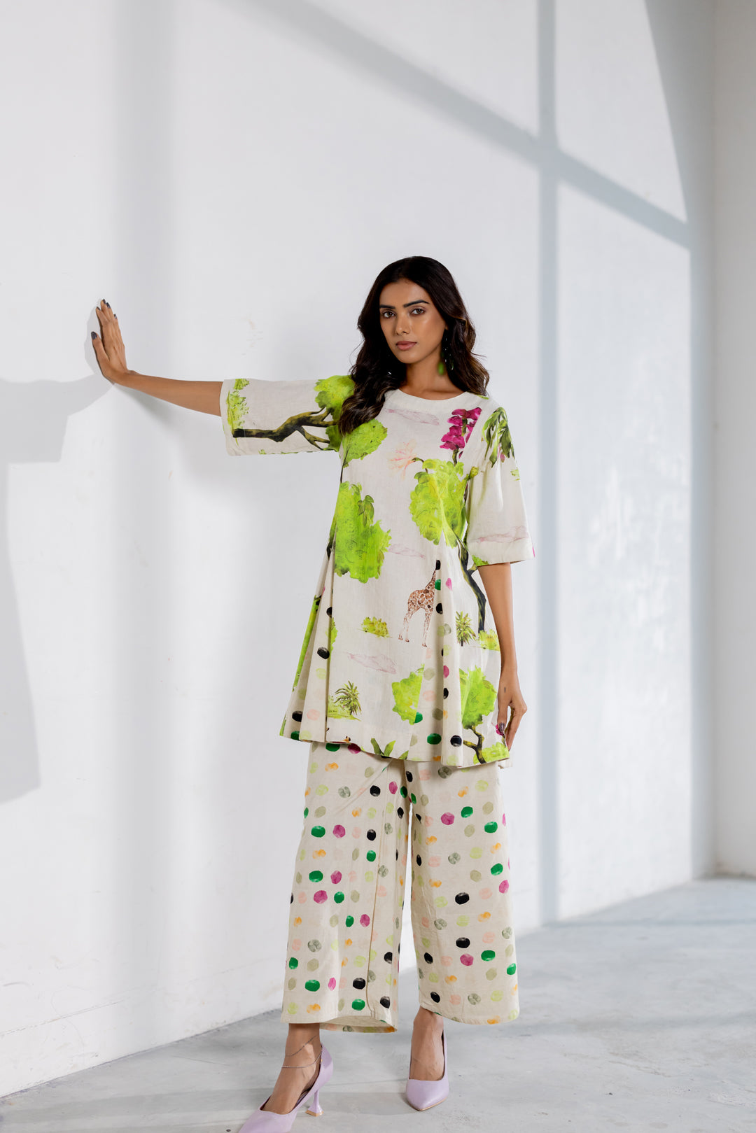 Verdant Safari Polka Co-Ord