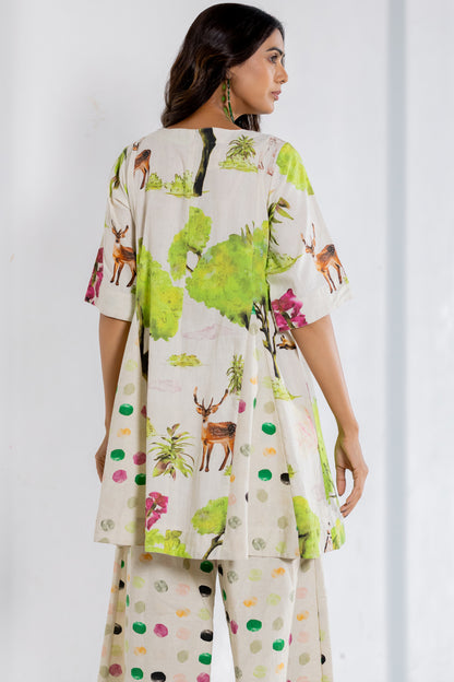 Verdant Safari Polka Co-Ord