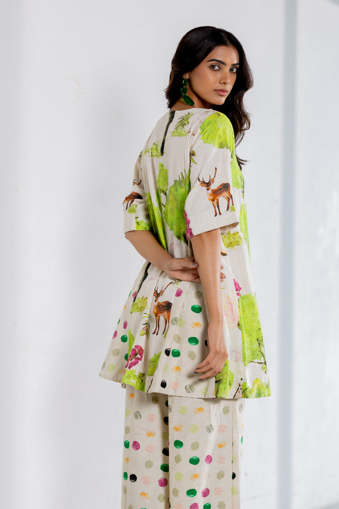 Verdant Safari Polka Co-Ord