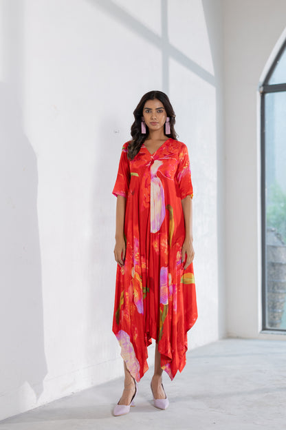 Wildfire Petal Asymmetric Dress