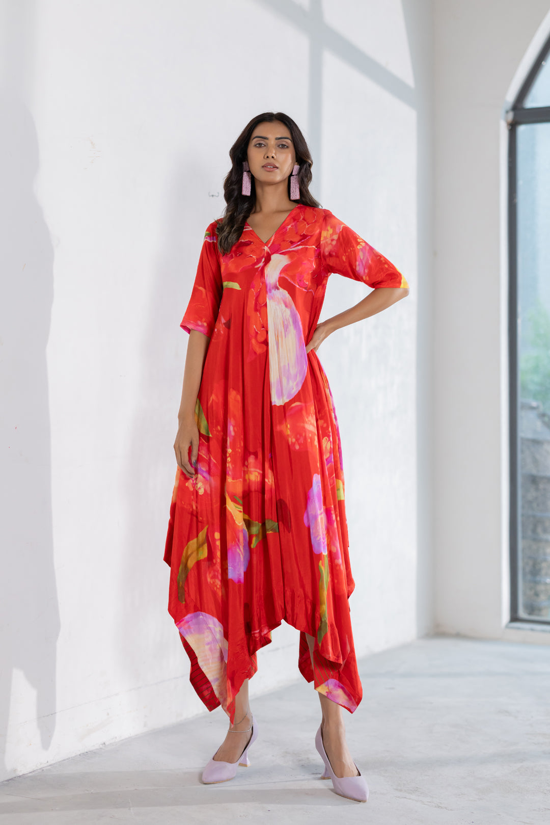 Wildfire Petal Asymmetric Dress