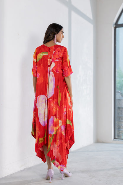 Wildfire Petal Asymmetric Dress