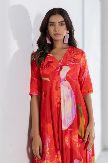 Wildfire Petal Asymmetric Dress