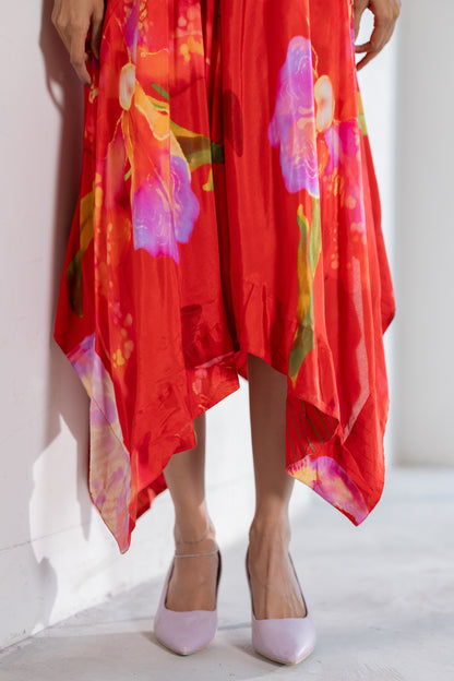 Wildfire Petal Asymmetric Dress