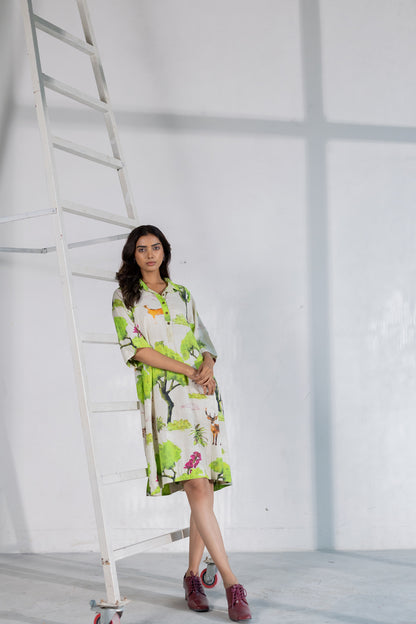 Verdant Safari Dress