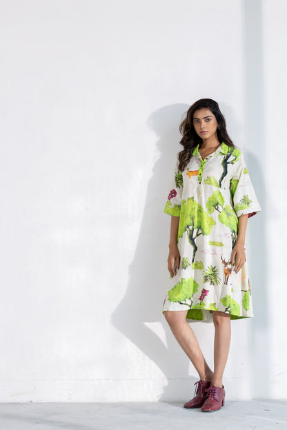 Verdant Safari Dress