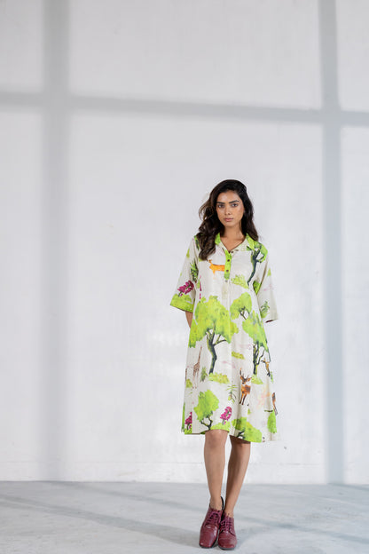 Verdant Safari Dress