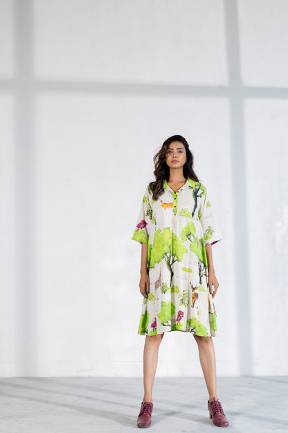 Verdant Safari Dress