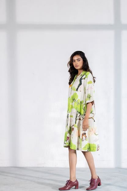 Verdant Safari Dress