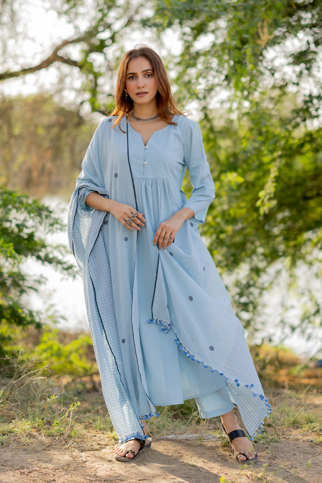 Baadal Kurta Set with Dupatta