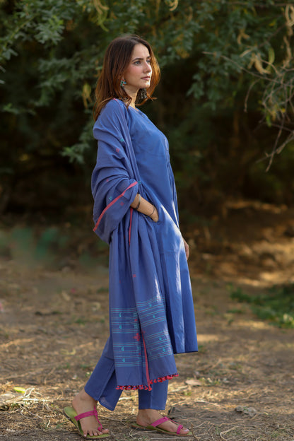 Violet Haze Kurta Set with Dupatta
