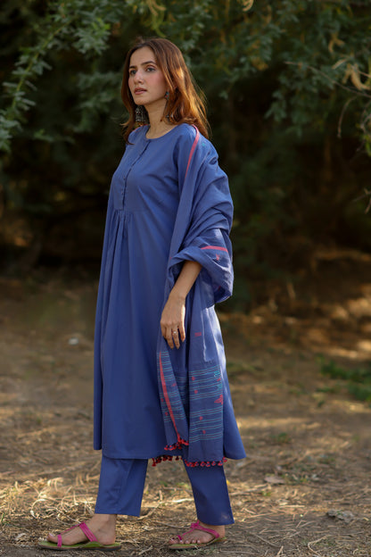 Violet Haze Kurta Set with Dupatta
