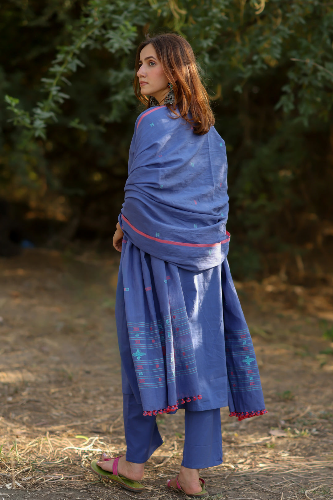 Violet Haze Kurta Set with Dupatta
