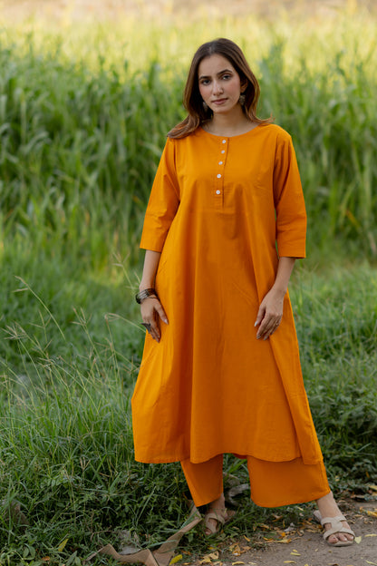 Mango Yellow Kurta Set