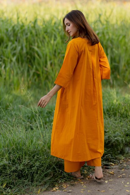 Mango Yellow Kurta Set