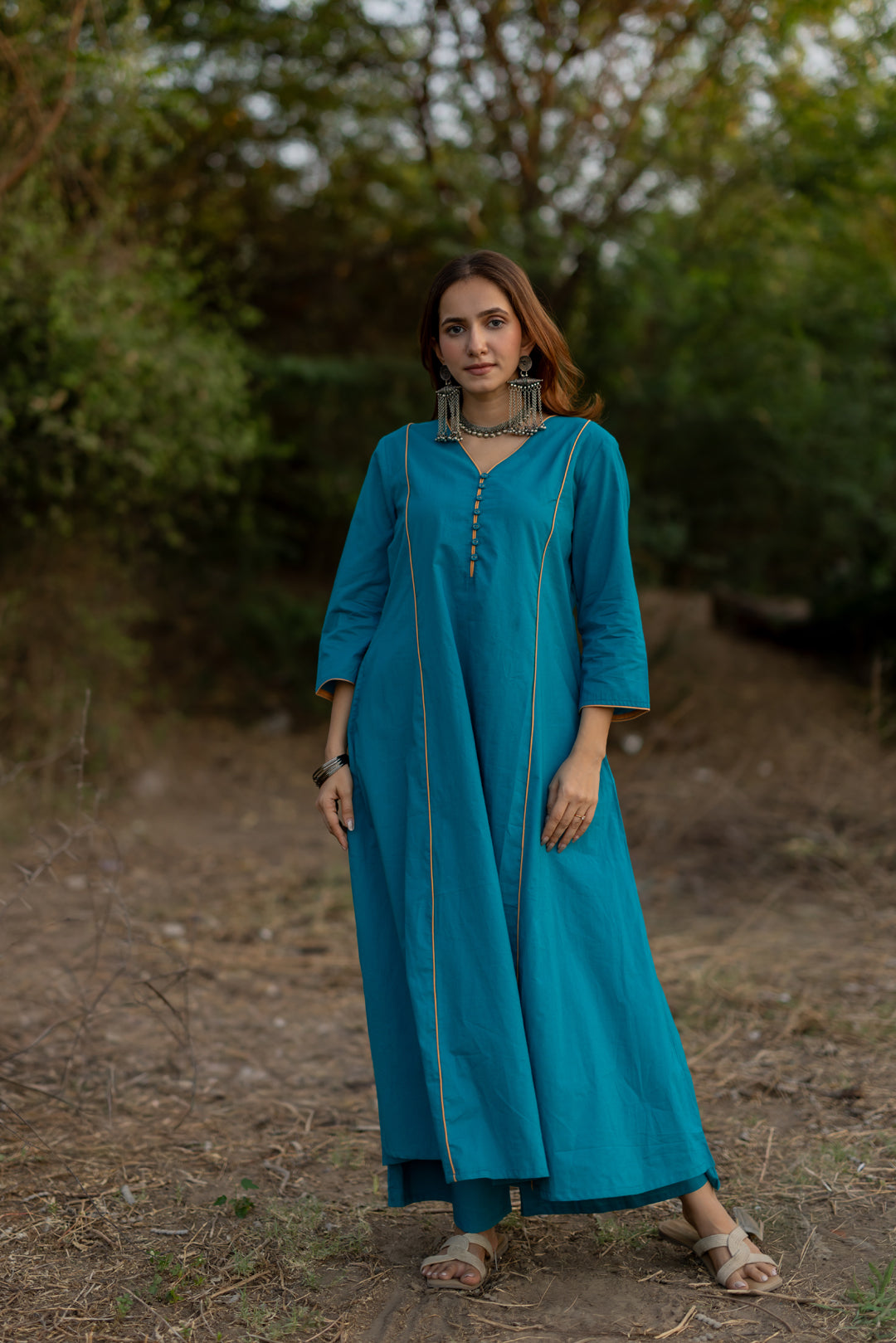 Lagoon Blue Kurta