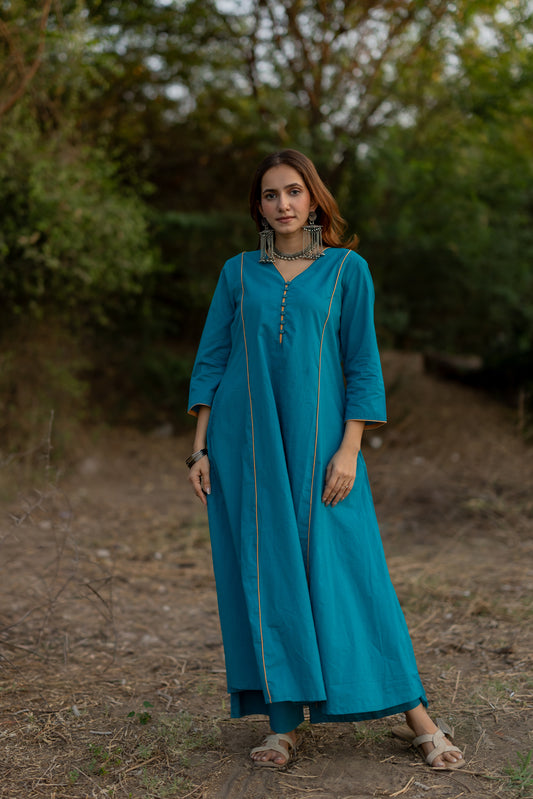 Lagoon Blue Kurta