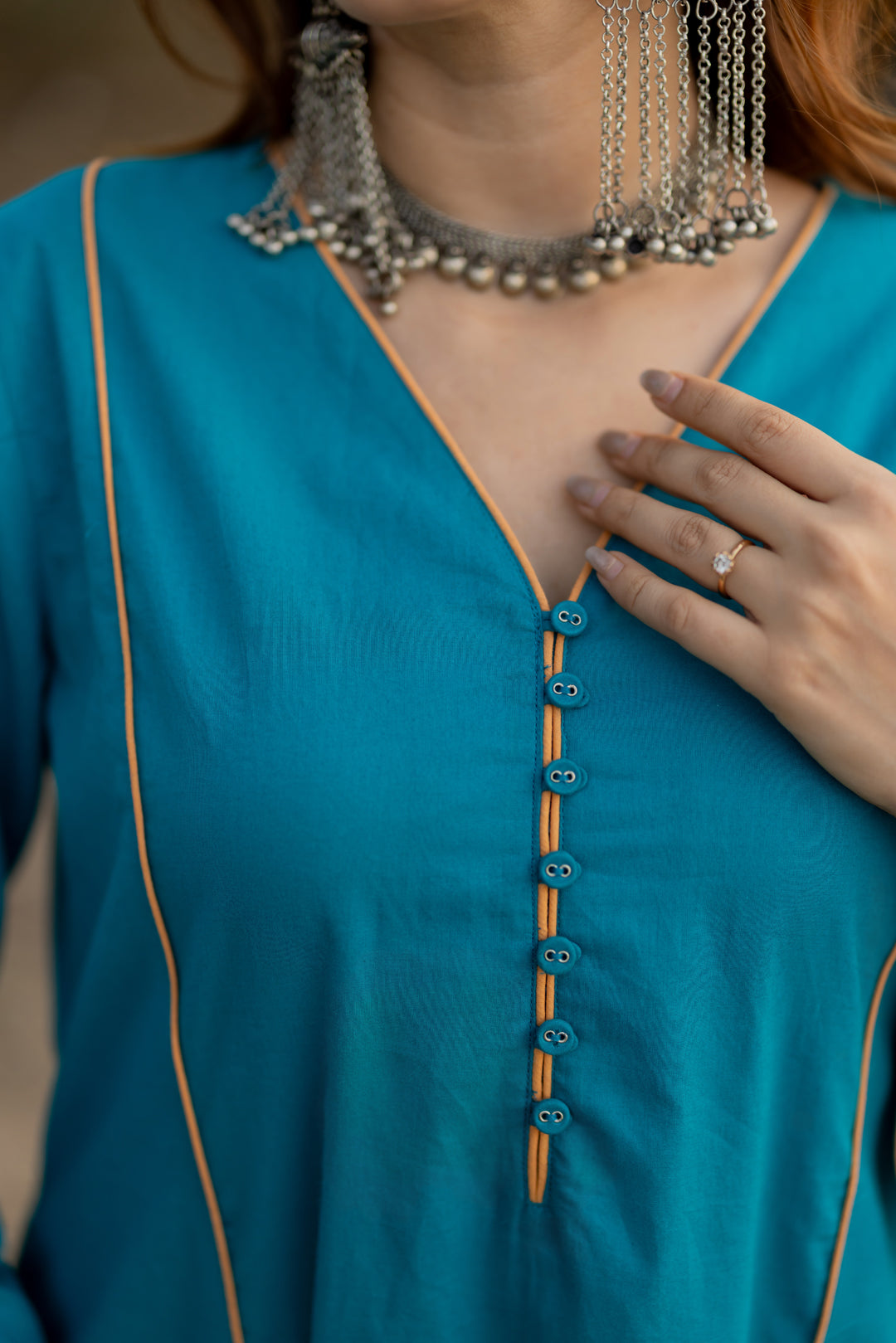 Lagoon Blue Kurta