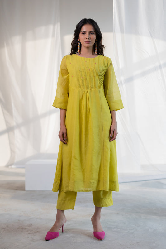 Zesty Lime Kurta Set