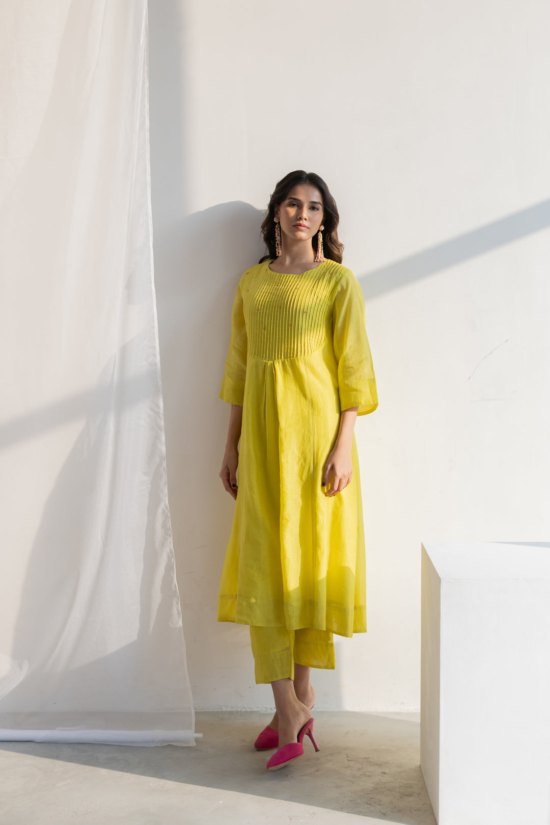 Zesty Lime Kurta Set
