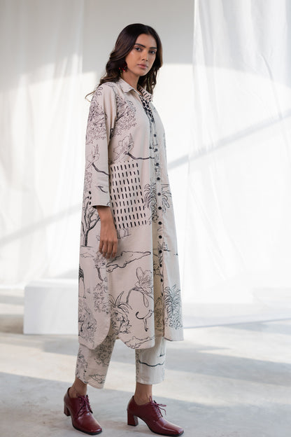 Shell White Safari Tunic