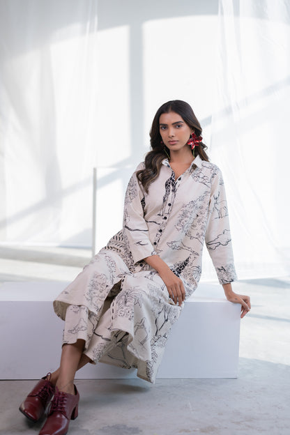 Shell White Safari Tunic