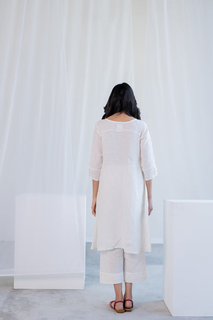Linear Linen Kurta