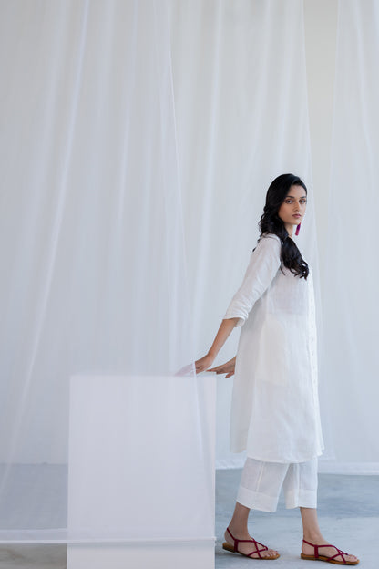 Linear Linen Kurta