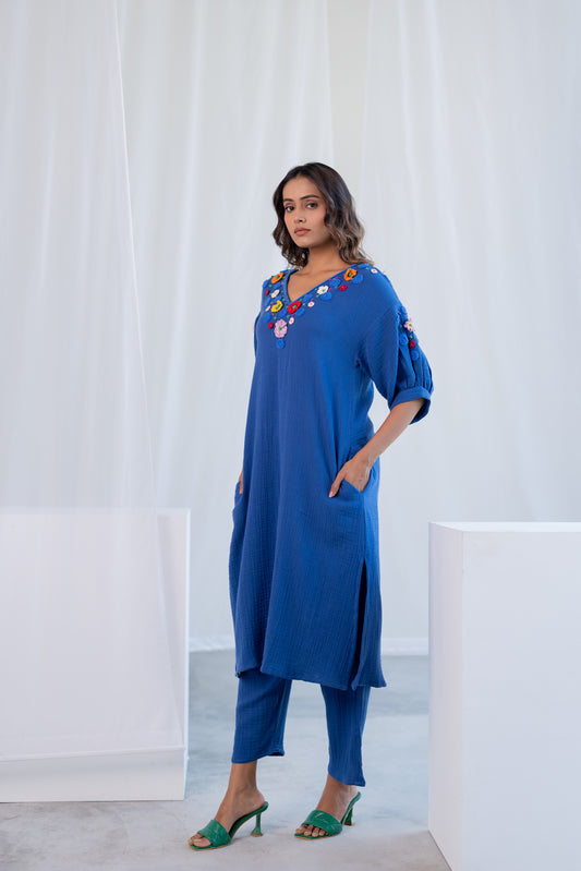 Floral Lake Kurta Co-ord