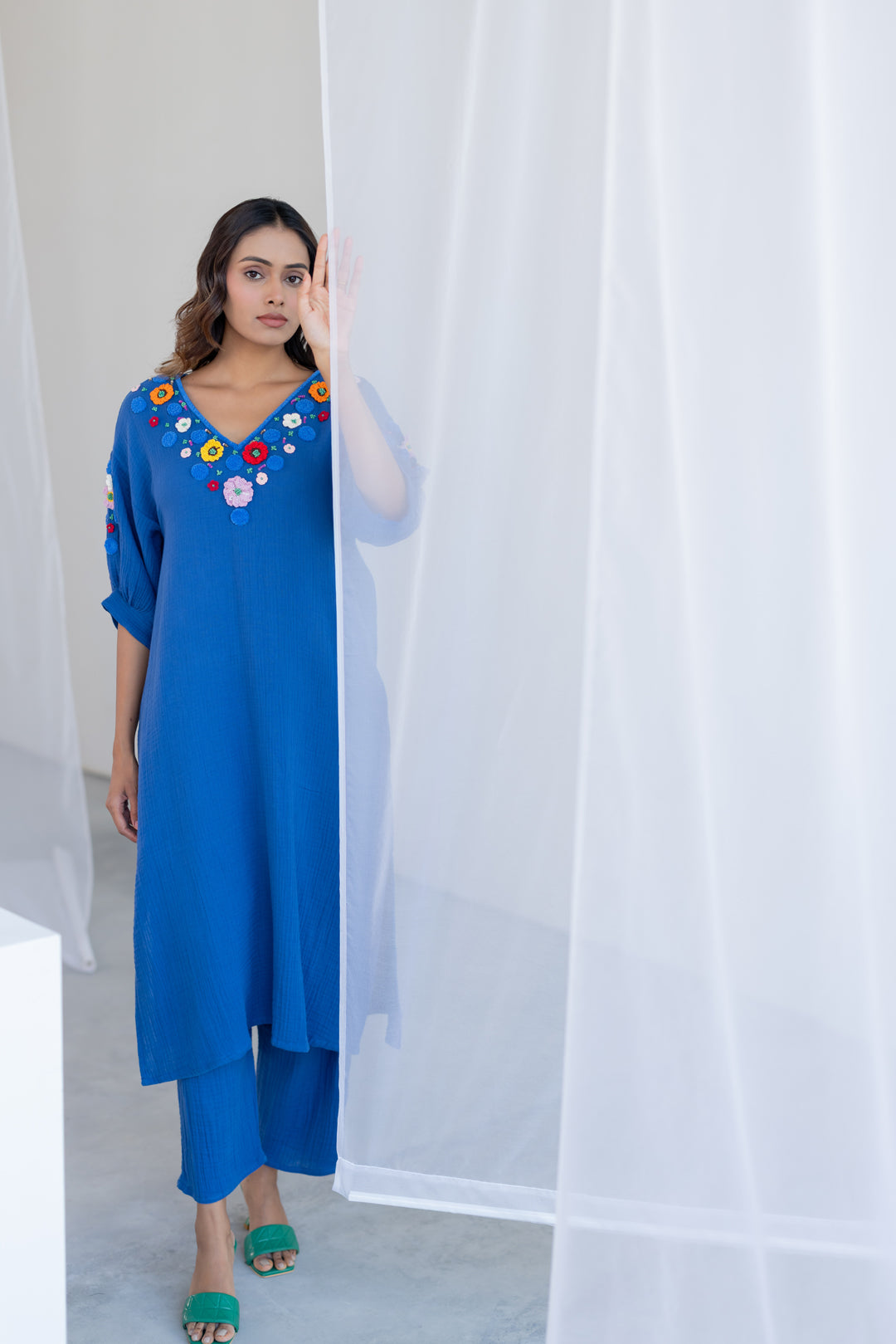 Floral Lake Kurta Co-ord