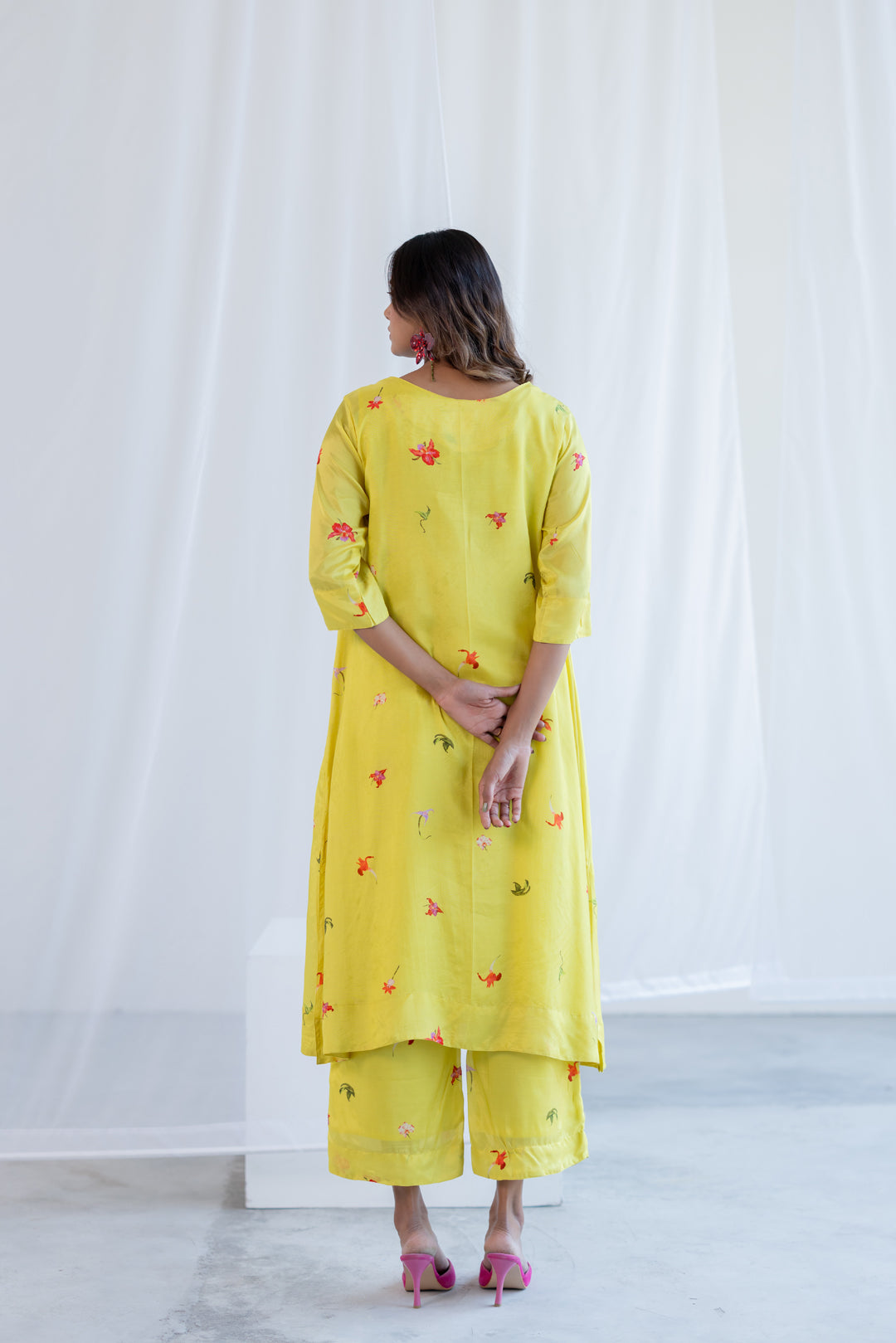 Citrus Flame Kurta
