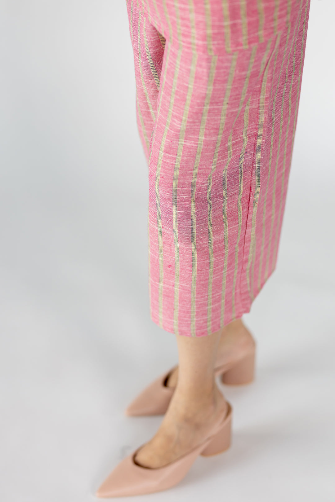 Pink green striped co-ord set
