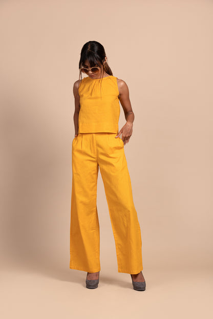 Yellow Cotton Co-Ord